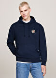 Tommy Jeans Kapüşon Yaka Lacivert Erkek Sweatshırt DM0DM19762C1G REG TJ F