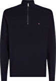 TOMMY HILFIGER STRUCTURE ZIP MOCK Süveter
