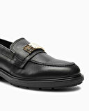 Logo Leather Loafer Casual Ayakkabı