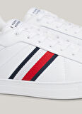 Tommy Hilfiger Beyaz Erkek Sneaker ICON COURT LTH STRIPES