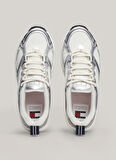 Tommy Hilfiger Beyaz - Gümüş Kadın Sneaker EN0EN02680YBL