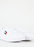 Tommy Hilfiger Beyaz Erkek Sneaker (NEW)TJM CUPSOLE LEATHER ESS