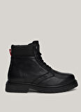 Tommy Hilfiger Deri Siyah Erkek Bot TJM LACE UP BOOT