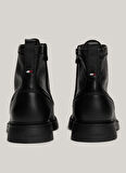 Tommy Hilfiger Deri Siyah Erkek Bot HILFIGER COMFORT LWT LTH BOOT