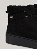 TOMMY HILFIGER FAUX FUR NUBUCK LOW LACE-UP Bot & Bootie