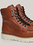 Tommy Hilfiger Deri Kahve Erkek Bot TH AMERICAN PREM CHECK LTH BOOT