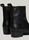 Tommy Hilfiger Deri Siyah Kadin Bot FW0FW08103BDS