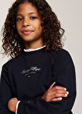 Tommy Hilfiger Baskılı Kadın Lacivert Sweatshırt KG0KG08194DW5