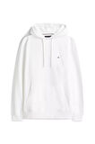 Erkek Essential Terry Kapüşonlu Sweatshirt - Beyaz | XS