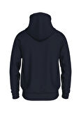 Kapüşon Yaka Mavi Erkek Normal Sweatshirt MW0MW35523DW5