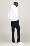 Erkek Th Chest Logo Drawstring Sweatshirt - Beyaz | XS