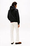Erkek Th Chest Logo Drawstring Sweatshirt - Siyah | XS
