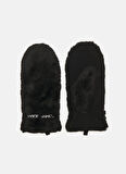 Tommy Hilfiger Siyah Kadın Eldiven TJW LINEAR LOGO FUR GLOVES