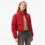 Tommy Hilfiger Jeans Essential Puffer Kadın Kırmızı Mont