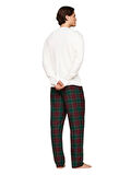 Tommy Hilfiger Erkek Beyaz Waffle Pijama Takımı UM0UM03338