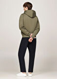Tommy Hilfiger Kapüşon Yaka Yeşil Erkek Sweatshırt MW0MW32673PLI
