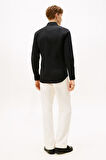 Erkek Slim Fit Poplin Gömlek - Siyah | 44