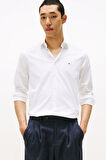 Erkek Slim Fit Poplin Gömlek - Beyaz | 40