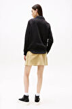 Kadın Mürettebat Yaka Sweatshirt - Siyah | XS