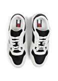 Tommy Hilfiger Beyaz - Siyah Erkek Sneaker TJM RETRO BASKET CUPSOLE TUMBLE