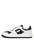 Tommy Hilfiger Beyaz - Siyah Erkek Sneaker TJM RETRO BASKET CUPSOLE TUMBLE