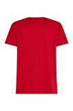 Erkek Th Çizgili T-Shirt - Kırmızı | L