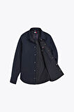 Tommy Hilfiger Erkek  Lw Packble  Lacivert Gömlek