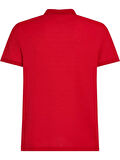 Tommy Hilfiger Dikey Bayrak Polo Yaka  Kırmızı T-Shirt