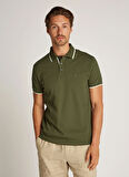 Tommy Hilfiger Koyu Haki Erkek Polo T-Shirt MW0MW37514RBN