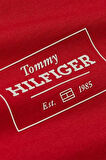 Tommy Hilfiger Erkek  Logolu Kırmızı T-Shirt