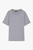 Erkek Yuvarlak Yaka Heather T-Shirt - Gri | M