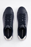 Erkek Pebble Grain Court Sneaker - Lacivert | 44