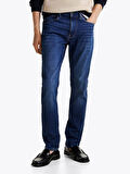 Tommy Hilfiger Erkek  Flex Bleecker  Slim  Mavi Kot Pantolon