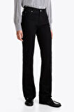 Kadın Th Bootcut Orta Bel Jeans - Siyah | 29/28