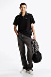 Tommy Hilfiger Erkek Siyah Regular Fit Polo Yaka T-Shirt