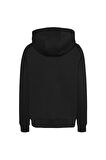 Kadın Tjw Logo Kapüşonlu Sweatshirt - Siyah | XL