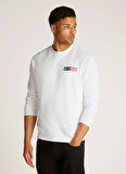 Tommy Hilfiger Bisiklet Yaka Ekru Erkek Sweatshırt DM0DM20341YBL TJM REG ENTRY GRAPHIC