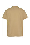Erkek Tjm Slim Linear Chest T-Shirt - Bej | M