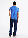 Tommy Hilfiger Erkek  Mavi  Tjm  Reg  Varsity T-Shirt
