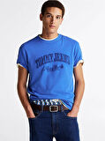 Tommy Hilfiger Erkek  Mavi  Tjm  Reg  Varsity T-Shirt