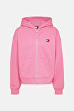 Tommy Jeans TJW BOXY BADGE ZIP EXT Kadın pembe Ceket DW0DW19412TVW