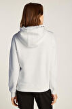 Kadın Tjw Reg Logo Kapüşonlu Sweatshirt - Ekru | XS