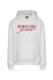 Kadın Tjw Reg Logo Kapüşonlu Sweatshirt - Ekru | XS