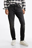 Tommy Hilfiger Erkek  Austin Slim Fit  Siyah Kot Pantolon