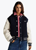 Tommy Jeans Standart Lacivert Kadın Ceket DW0DW19320C1G