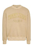 Erkek Tjm Rlx Vintage Varsity Crew Sweatshirt - Bej | M