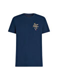 Tommy Hilfiger Mavi Erkek T-Shirt MW0MW38334DAF