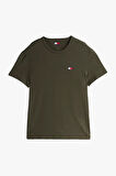 Erkek Badge Crew T-Shirt - Yeşil | XS