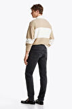 Erkek Denton Düz Paça Kot Pantolon - Siyah | 30/30