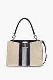 Kadın Th Mini Tote Canvas Omuz Çantası - Lacivert | undefined
